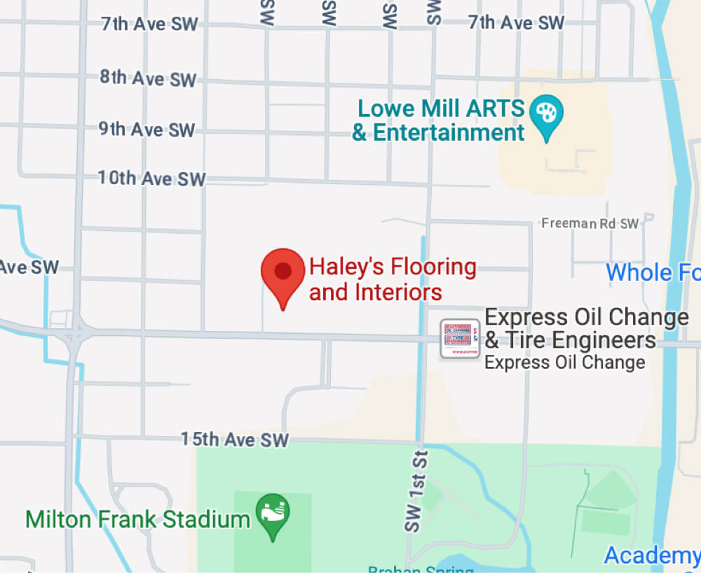 Our Location | Haley's Flooring, Kitchen & Bath